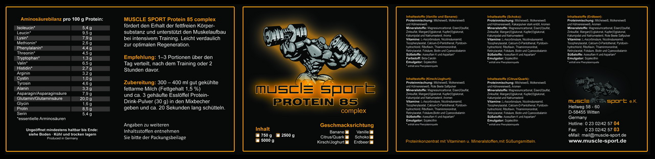Musclesport Label Protein 85